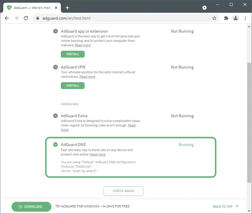 dnscrypt slow adguard